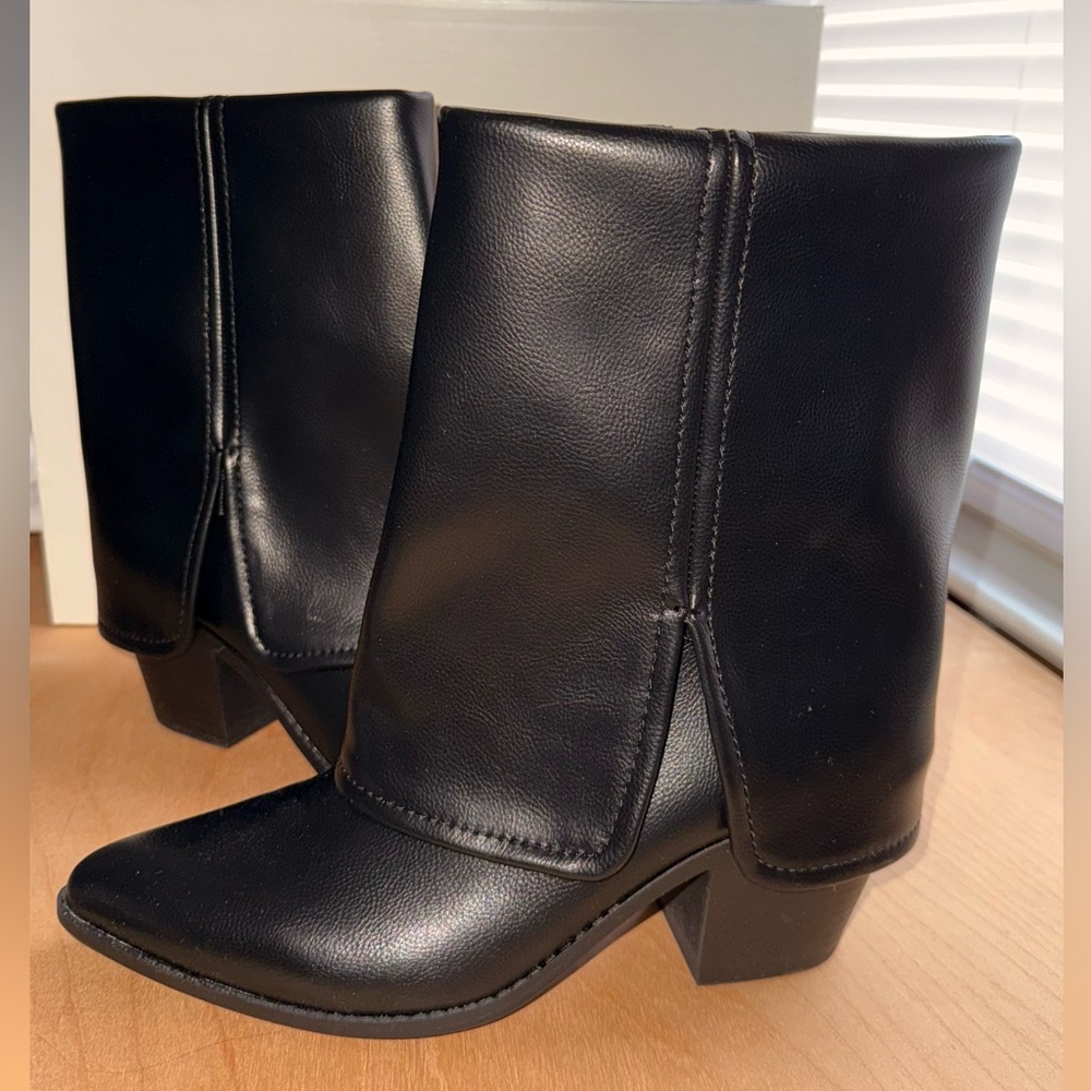 Black Leather Ankle Boots